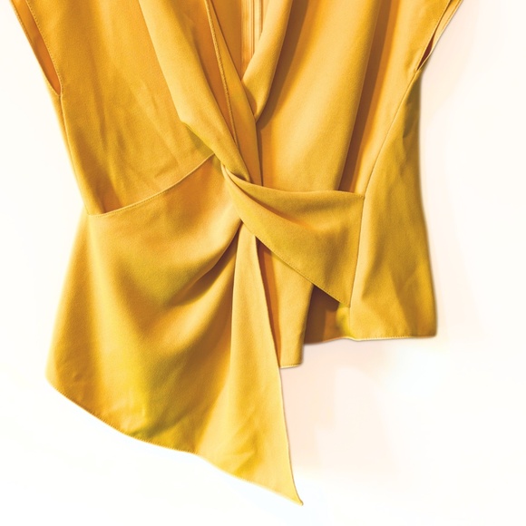 Zara Knot Front Top Yellow Size S - Picture 5 of 7